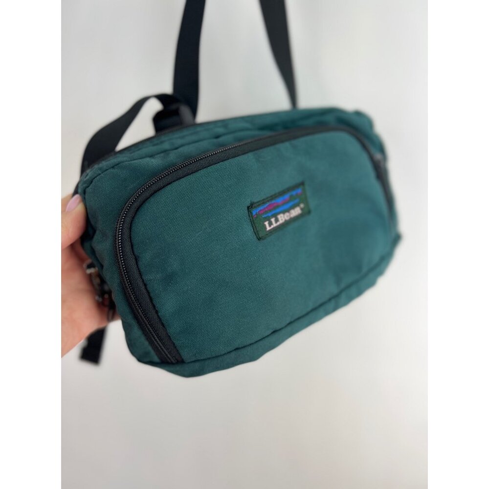 VTG LL Bean Fanny Pack Waist Belt Bag Hiking Camping Retro Logo Crossbody